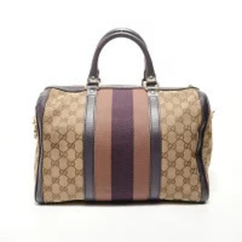 Gucci GG Bag Canvas Boston Brown